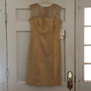 Mica, yellow, 100% silk dress!